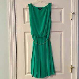 Lauren Ralph Lauren Kelly Green Sleeveless Dress - Size 8 - Great Condition